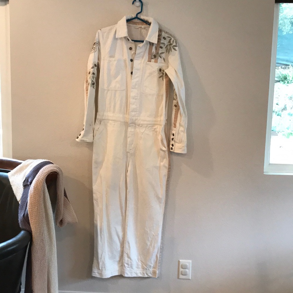 Free people denim jump suit